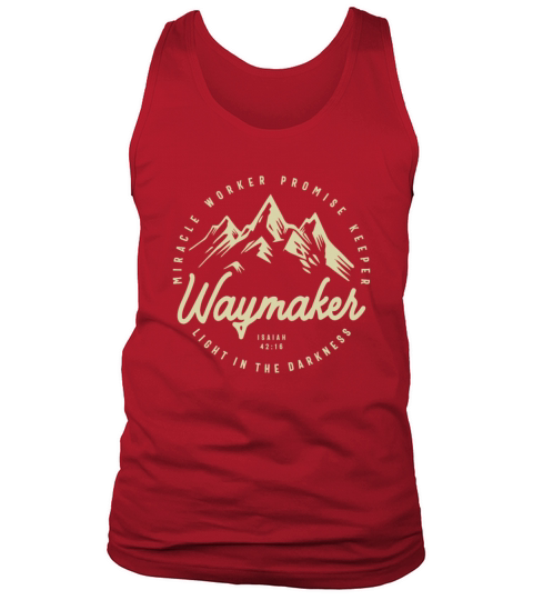 Waymaker Promise Keeper Miracle Worker Christian Tank Top Unisex