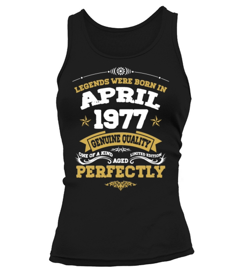 Vintage Aged To Perfection April 1977 Tank top Woman