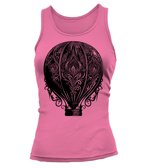 Vintage Hot Air Balloon Fan Design Tank top Woman