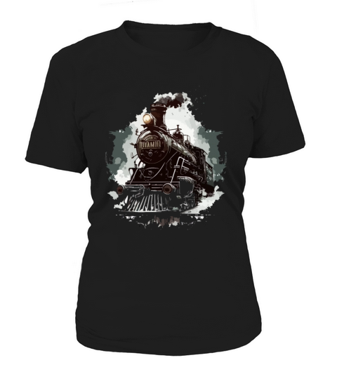 Vintage Train Steam Locomotive Women's T-Shirt