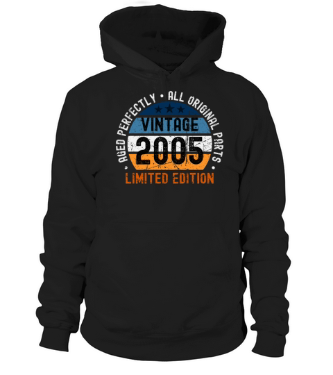 18th Birthday Vintage 2005 Hoodie Unisex