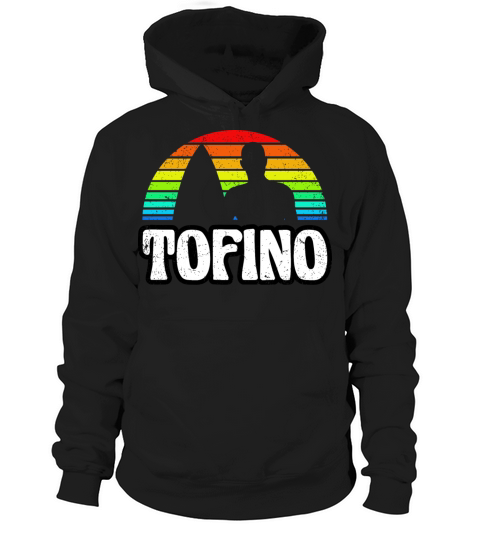 Tofino Vintage Sunset Surfer Hoodie Unisex
