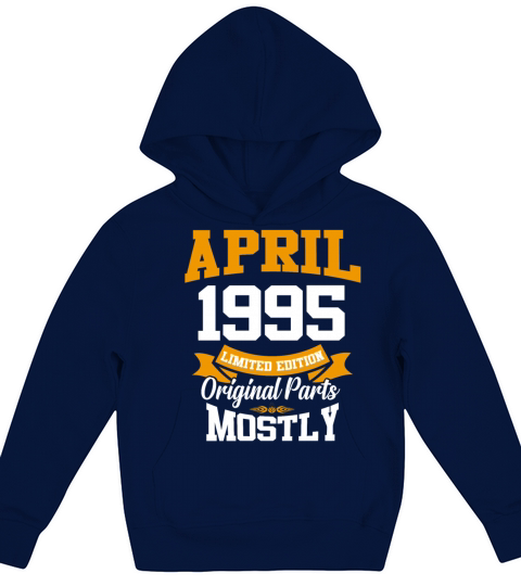 April 1995 Vintage Birthday Present Kids Hoodie