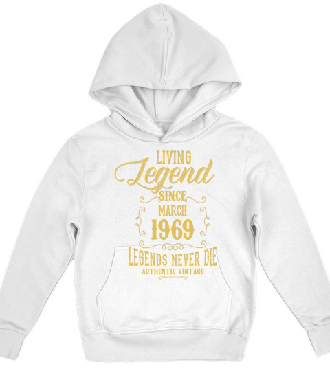 Living Legend since March 1969 Kids Hoodie