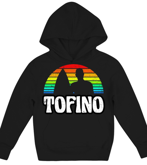 Tofino Vintage Sunset Surfer Kids Hoodie
