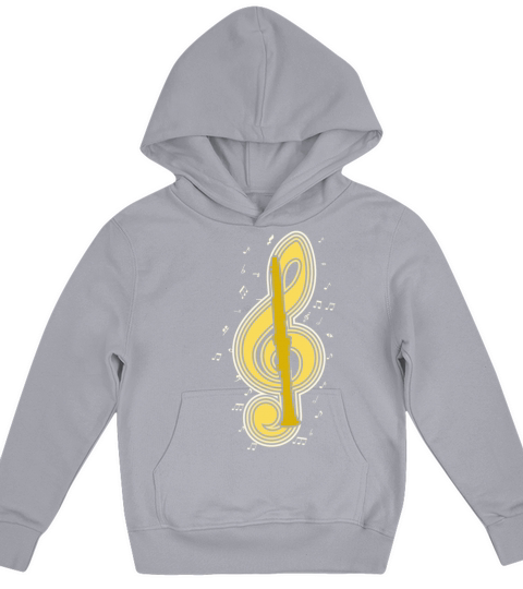 Vintage Musical Note Clarinet Player Music Kids Hoodie