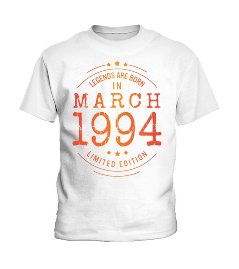 Birthday March 1994 Limited Edition Vintage Kids T-Shirt