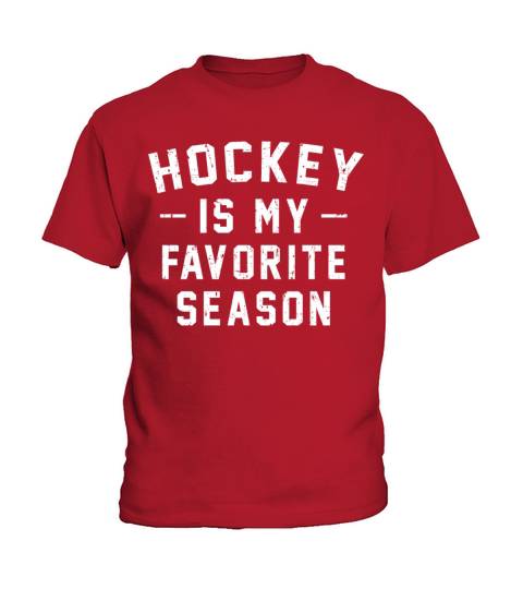 Hockey Is My Favorite Season Vintage Distressed Kids T-Shirt
