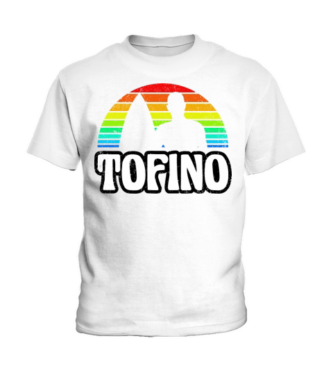 Tofino Vintage Sunset Surfer Kids T-Shirt