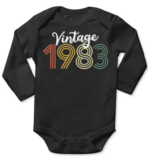 Vintage 1983 Long Sleeve Baby One-Piece