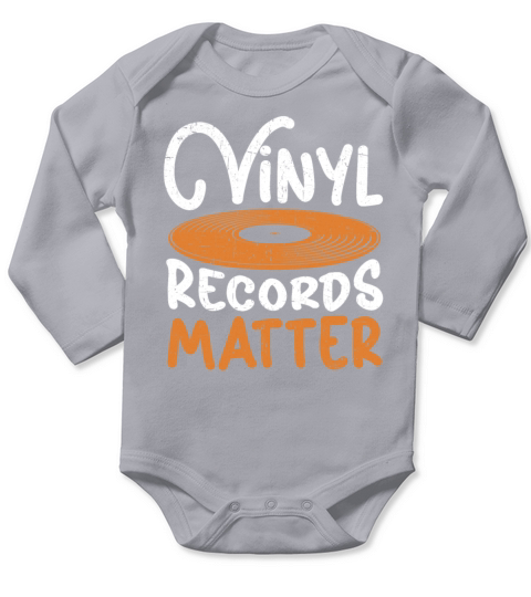 Vinyl Records Matter Record Player Music Lover Long Sleeve Baby One-Piece