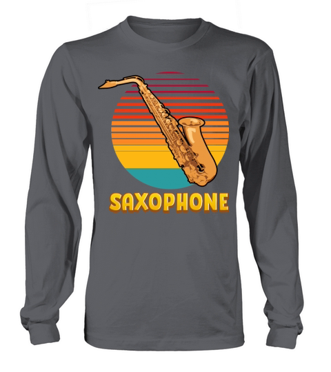 Retro Saxophone Long sleeved Unisex