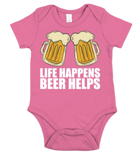 Drink Beer Beer Drinking Short Sleeve Baby One-Piece