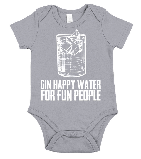 Gin Happy Water For Fun People Short Sleeve Baby One-Piece