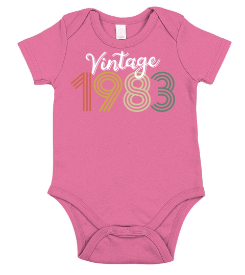 Vintage 1983 Short Sleeve Baby One-Piece