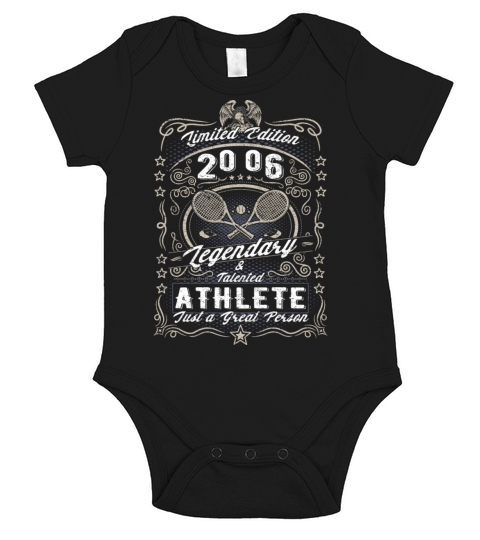 Vintage 2006 Tennis Birthday Gift Sport Hobby Short Sleeve Baby One-Piece