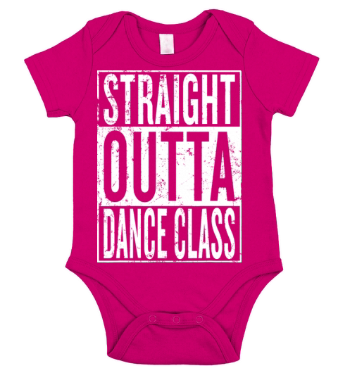 Vintage Straight Outta Dance Class Short Sleeve Baby One-Piece