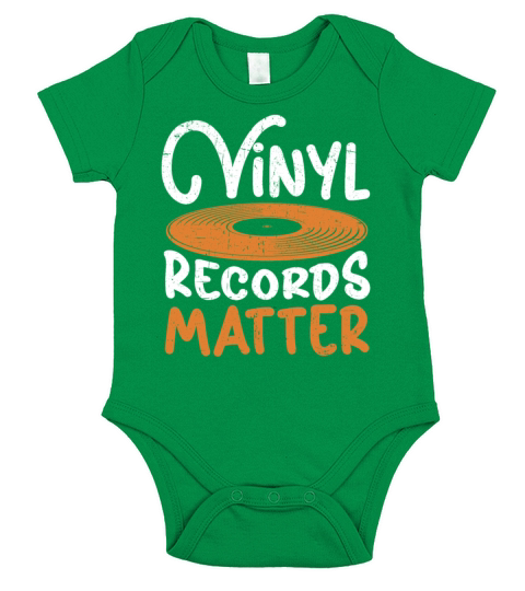 Vinyl Records Matter Record Player Music Lover Short Sleeve Baby One-Piece