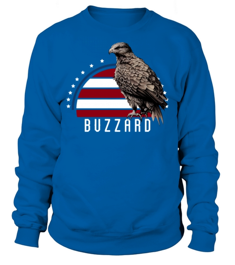Vintage American Flag Buzzard Vulture Patriotic Sweatshirt Unisex