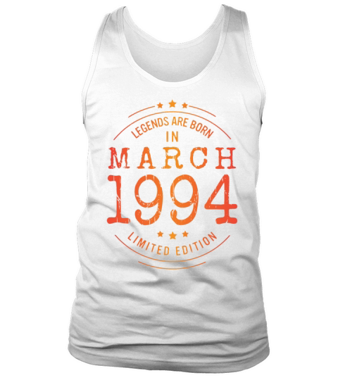 Birthday March 1994 Limited Edition Vintage Tank Top Unisex