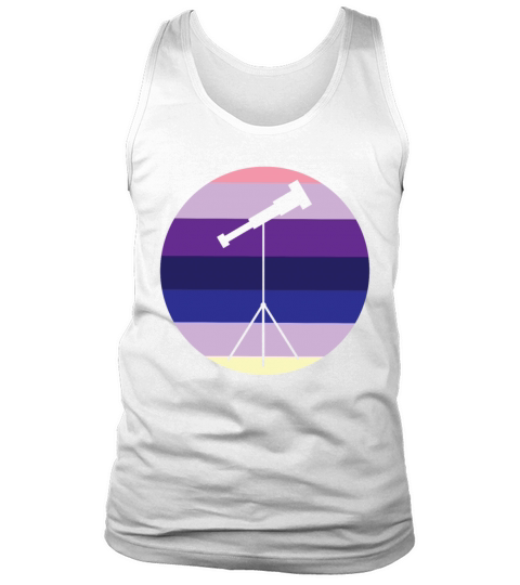Retro Astronomer Stars Moon Galaxy Astronomy Tank Top Unisex