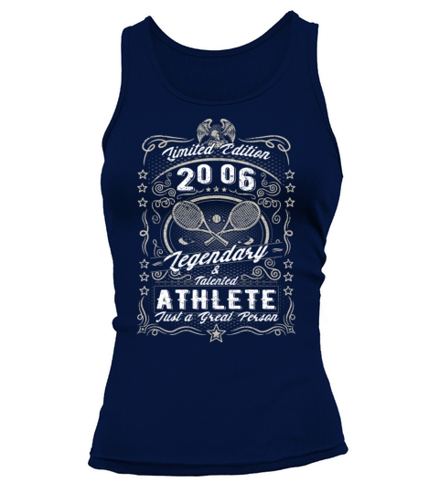 Vintage 2006 Tennis Birthday Gift Sport Hobby Tank top Woman