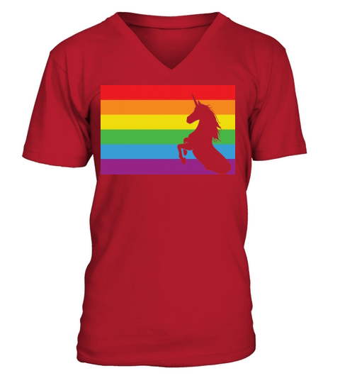 Pansexual Flag Unicorn Pan Pride V-Neck T-shirt
