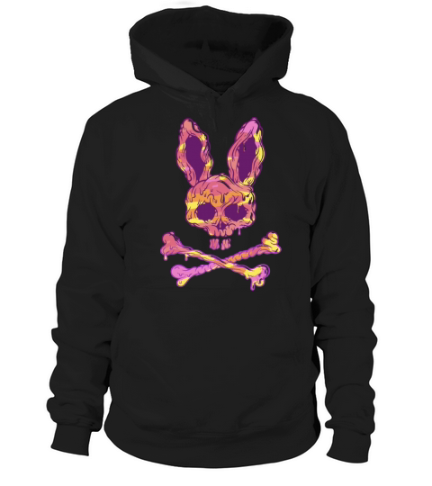 Rabbit Skull Psycho Horror Hoodie Unisex