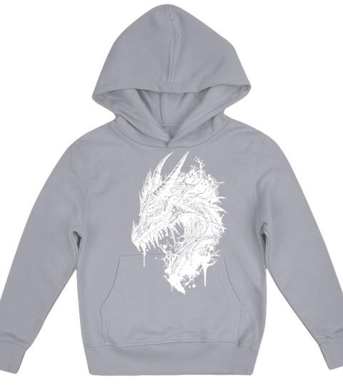 Creepy Vintage Dragon Kids Hoodie
