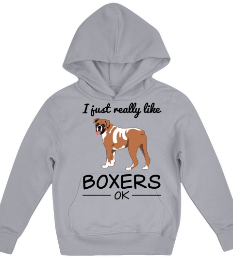 German Boxer Dog Lover Quote Gift Kids Hoodie