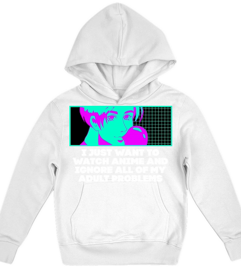 Watch Anime and Ignore My Adult Problems Manga Emo Kids Hoodie