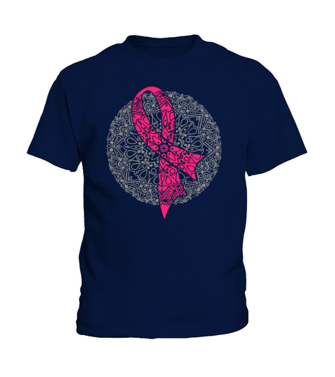 Breast Cancer Mandala Kids T-Shirt