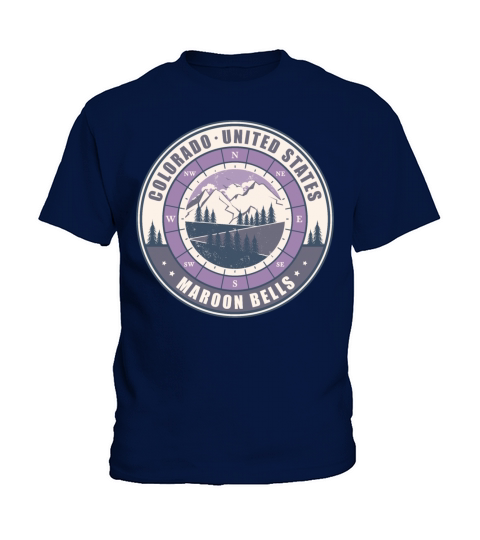 Maroon Bells Colorado United States Vintage Hiking Kids T-Shirt