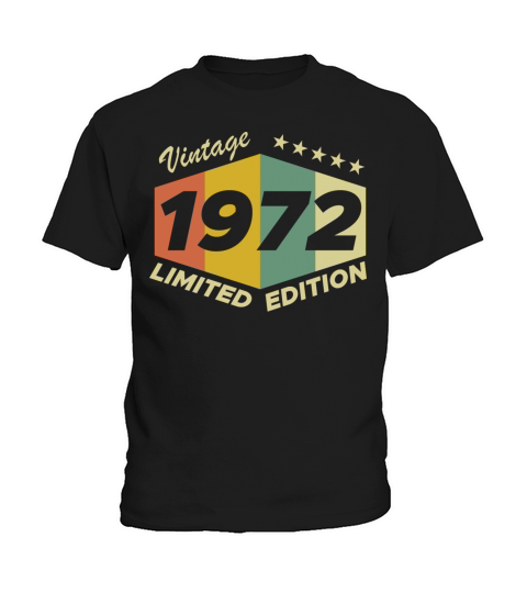 vintage 1972 limited edition new Kids T-Shirt