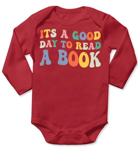 it s a good day to read a book Long Sleeve Baby One-Piece