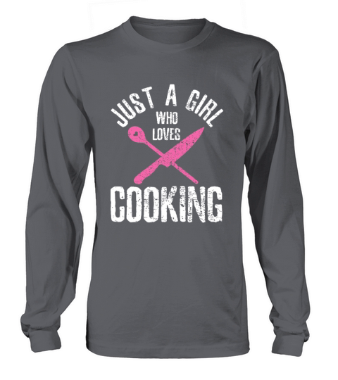 Cook Just A Girl Who Loves Cooking Chef Vintage Long sleeved Unisex