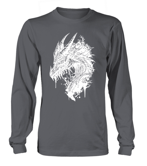 Creepy Vintage Dragon Long sleeved Unisex