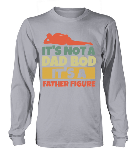 Funny Dad Body Figure Retro Vintage Fathers Day Long sleeved Unisex