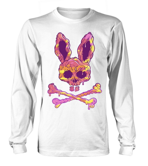 Rabbit Skull Psycho Horror Long sleeved Unisex