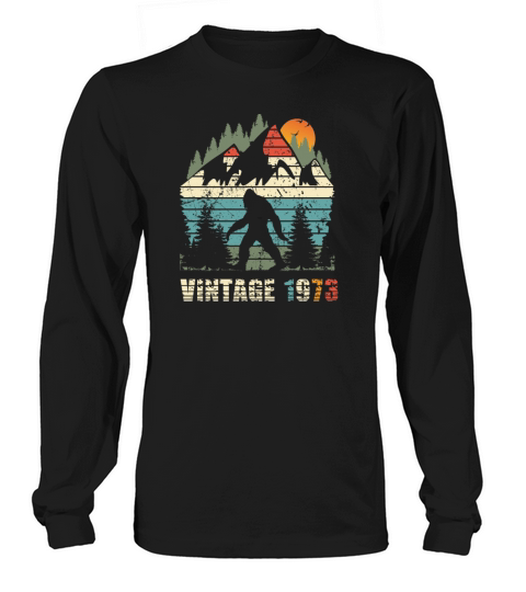 vintage 1973 yeti funny 50th birthday shirt Long sleeved Unisex