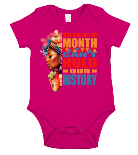 Black Pride African Women Black History Month Short Sleeve Baby One-Piece