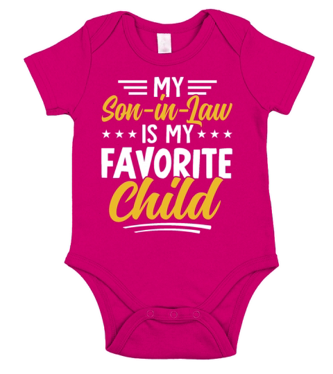 My Son In Law Is My Favorite Child for mother-in-l Short Sleeve Baby One-Piece