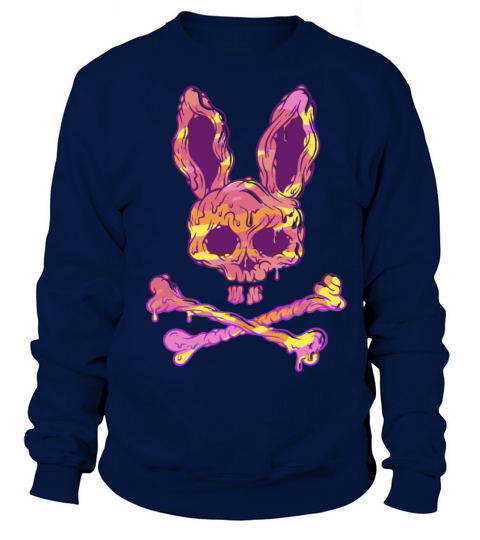 Rabbit Skull Psycho Horror Sweatshirt Unisex