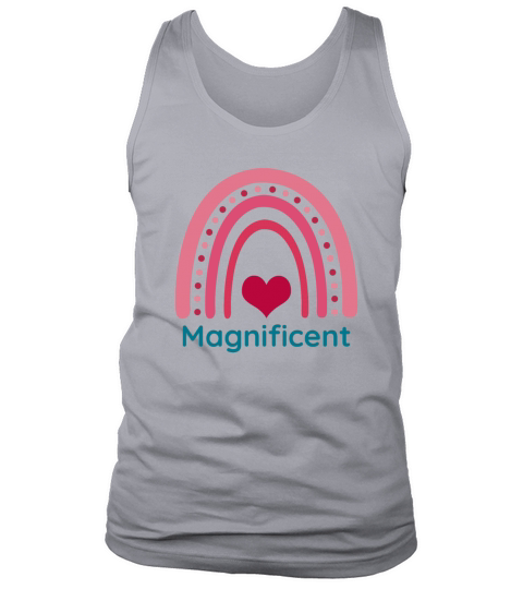 Magnificent Viva Magenta Boho Rainbow Tank Top Unisex