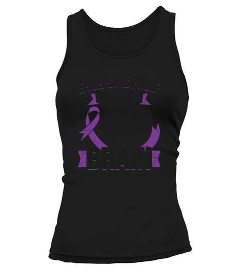Epilepsy Brain Purple Ribbon Epileptic Epilepsy Tank top Woman