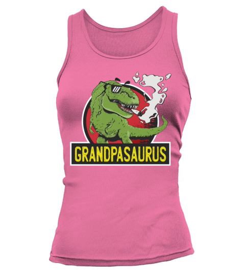 Grandpasaurus Smoking T-Rex Dinosaur Grandpa Tank top Woman