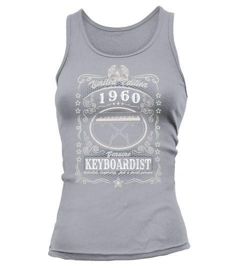 Vintage 1960 Keyboardist Birthday Gift Keyboard Tank top Woman