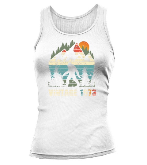 vintage 1973 yeti funny 50th birthday shirt Tank top Woman