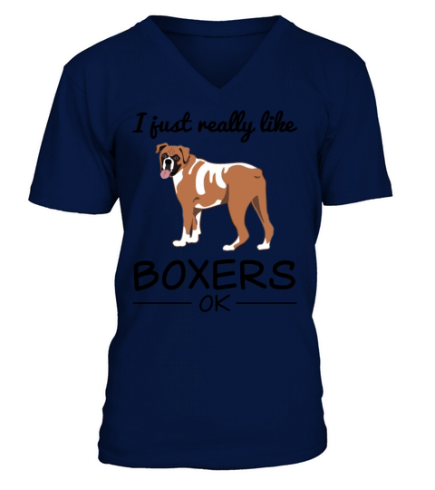 German Boxer Dog Lover Quote Gift V-Neck T-shirt
