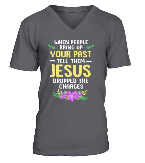 Inspirational Christian Quote Addiction Recovery V-Neck T-shirt